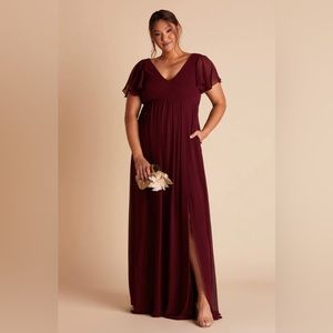Birdie Grey Cabernet Formal Maxi Prom/Bridesmaids dress